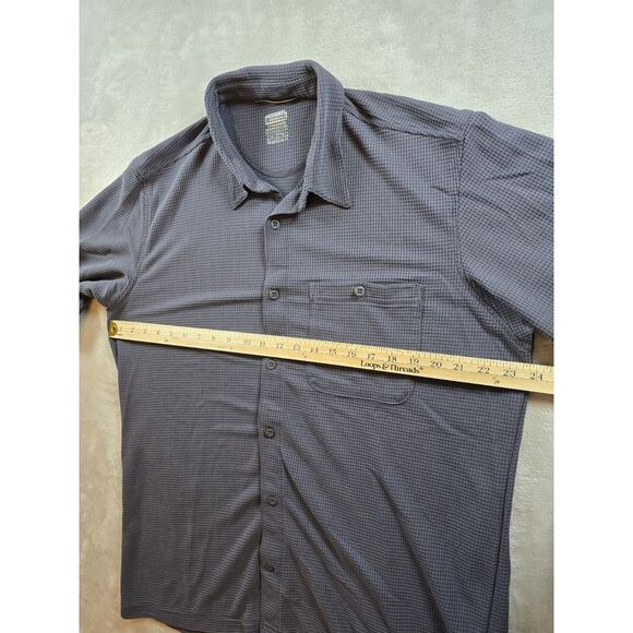 Columbia Titanium Shirt Mens XL Short Sleeve Button Up Pocket Gray - Picture 5 of 8